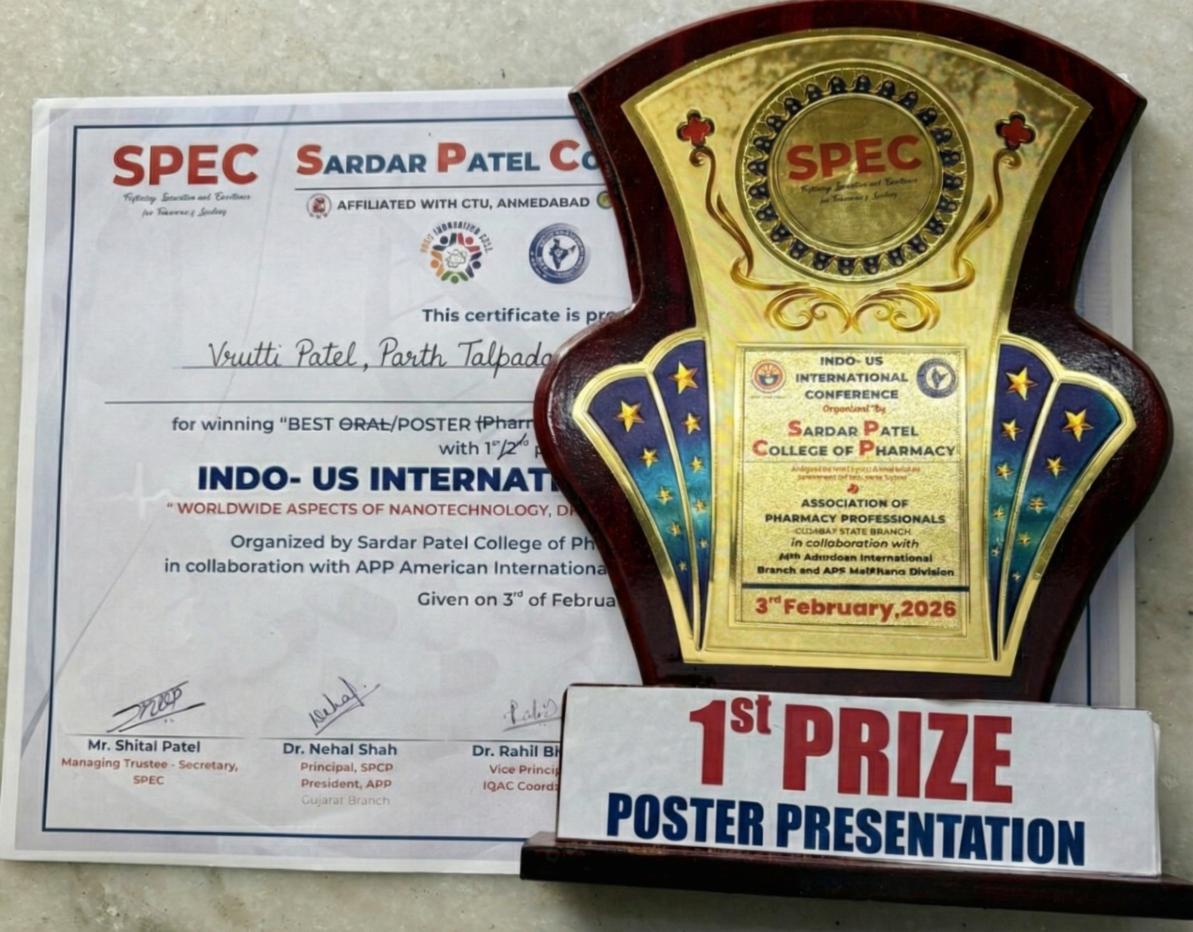 1st Prize INDO-US